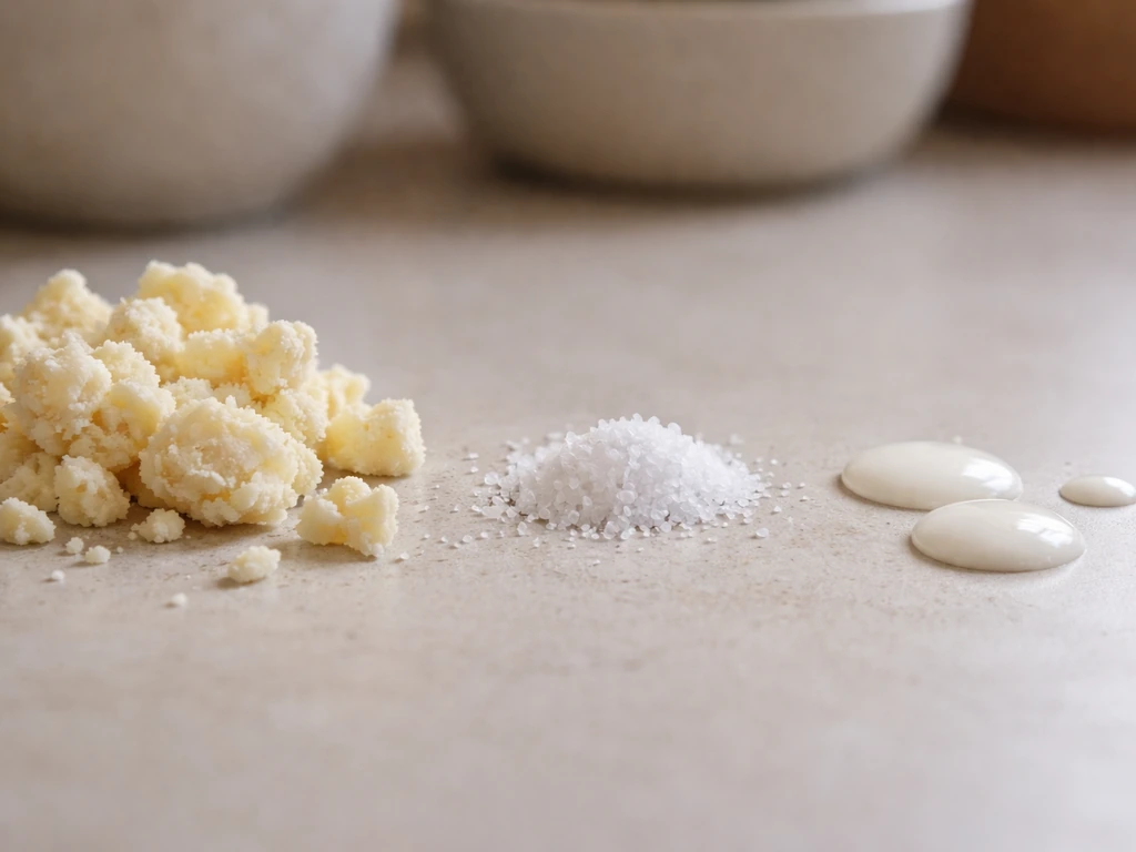 Close-up of cheese with visible salt crystals and dairy on a plain table, implying risks for birds.