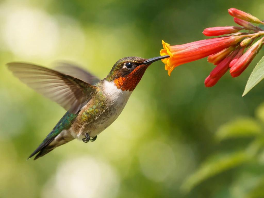 drink nectar from flowers which bird
